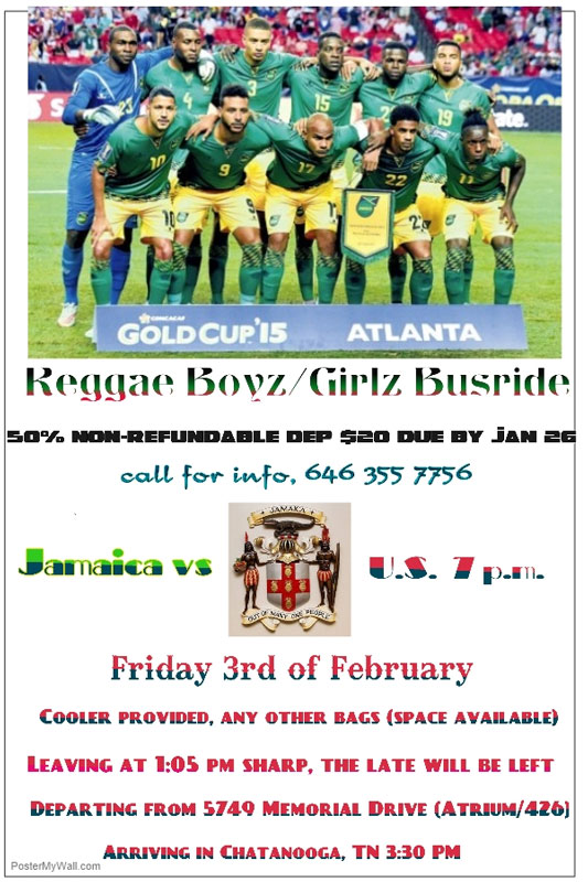 Reggae Boyz Busride, JA vs US football