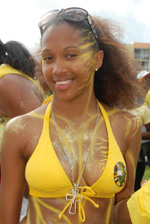 Sexy One Island Body Paint masquerader @ Broward Carnival 2008