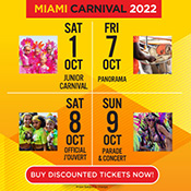 Miami Carnival 2022 Official Events
