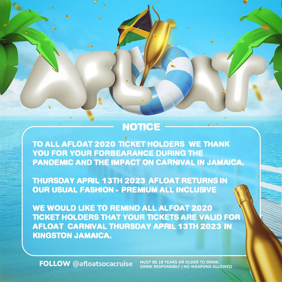 aFLOAT Premium All Inclusive (Jamaica Carnival Thursday)
