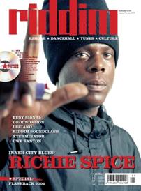 Richie Spice Riddim Magazine Cover (Jan/Feb 2007)
