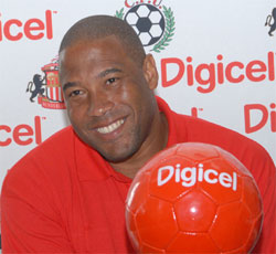 Eight Caribbean U20 Footballers from the Digicel Kick Start Football Clinics chosen for Sunderland
