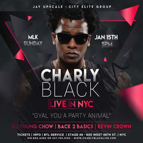 Charly Black Live In NYC @ Stage 48