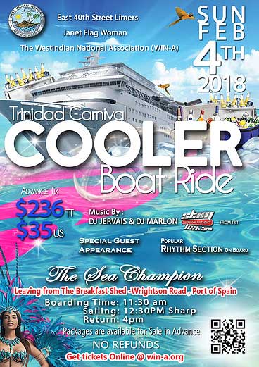 T&T Carnival Cooler Boat Ride 2018