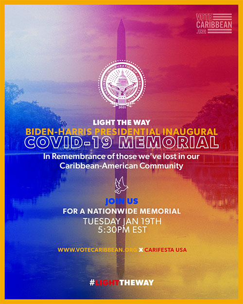Votecaribbean.org and Carifesta USA Announces Participation in the National Memorial to Lives Lost to COVID-19