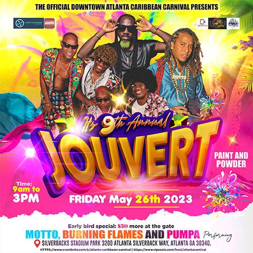 The beloved ACCBA J’ouvert event will take place at Atlanta’s Silverbacks Stadium Park on Friday May 26th 2023 from 9AM to 3PM.