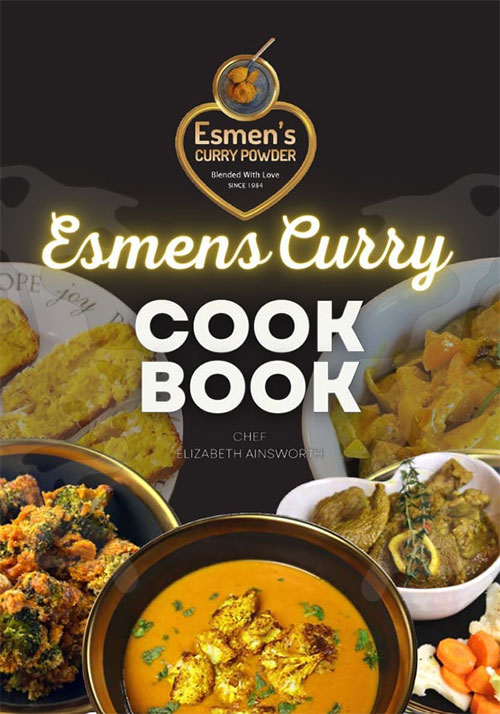 Esmen’s Curry Cookbook is a downloadable e-book which offers recipes for meat-based curry dishes, sumptuous seafood creations, vegetarian delights, and delectable accompaniments