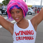 Wining Criminal spotted at Miami Carnival Parade